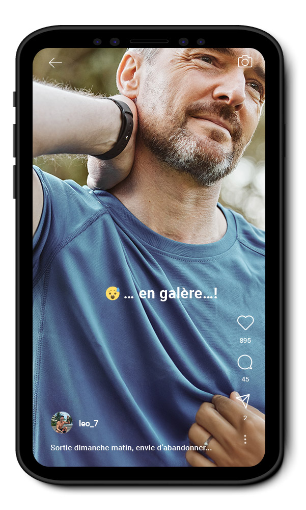 Runner qui se tient le ventre (douleur)